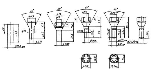Схема высадки детали 2112-3101040-10 Болт крепления колеса